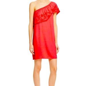 open lace back dress SITA One shoulder dress in Raven – Rila Design main image 0